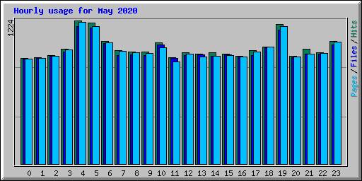 Hourly usage for May 2020