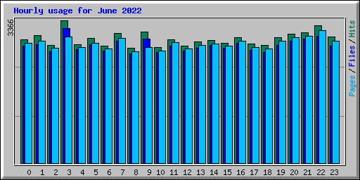 Hourly usage for June 2022