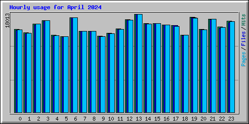 Hourly usage for April 2024